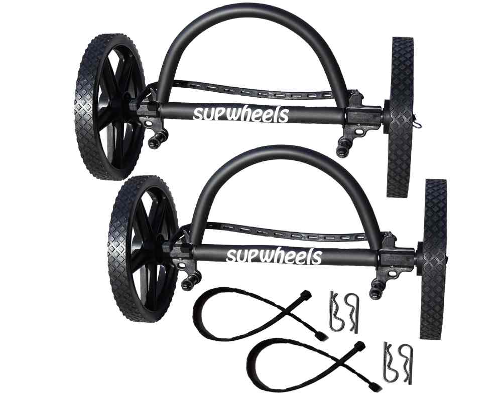 Carrier SUP Packaged - TWO PACK - EVOLUTION Paddle Board Bike Trailer - with strap handle (bike or walk)