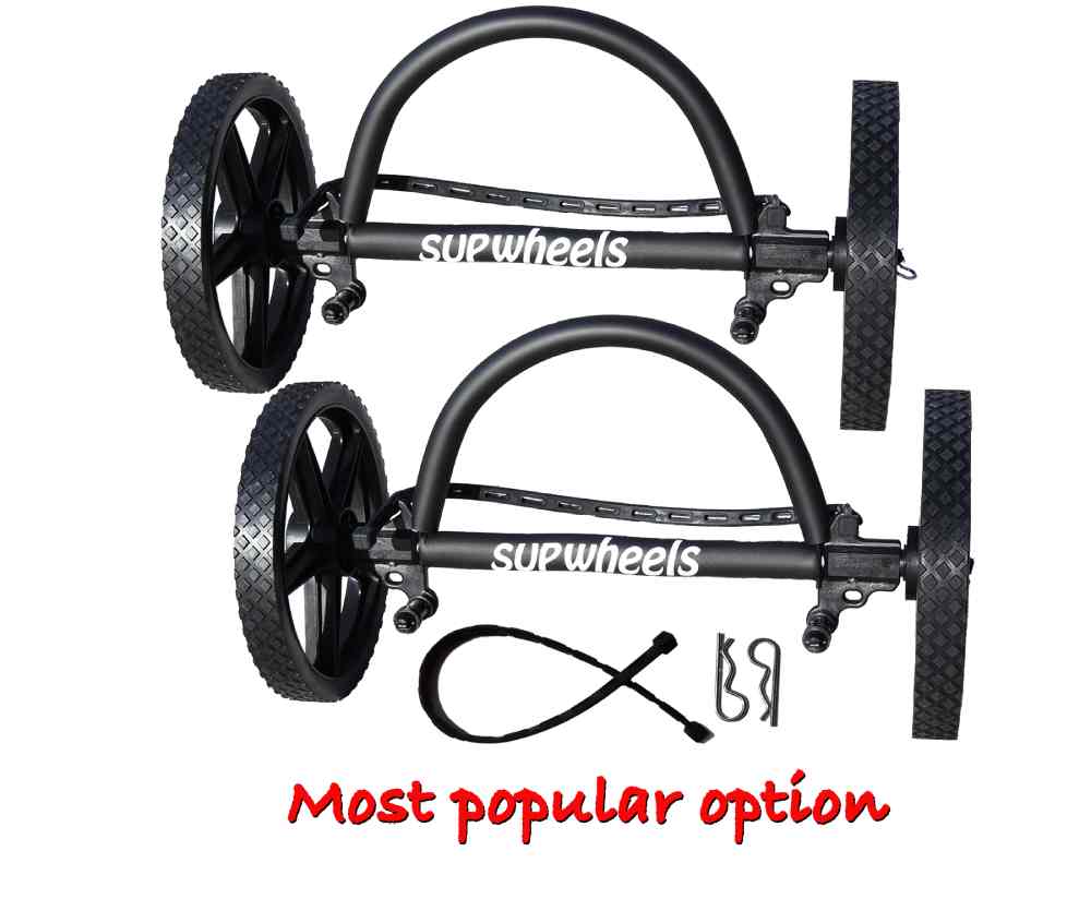 Carrier SUP Packaged - TWO PACK - EVOLUTION Paddle Board Bike Trailer - with strap handle (bike or walk)