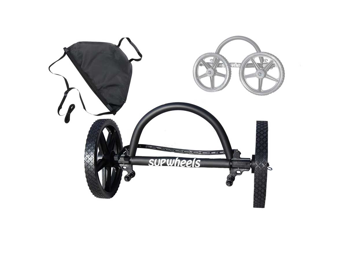 EVOLUTION-X - Inflatable and wide Paddle Boards BIke Trailer - Extended axle