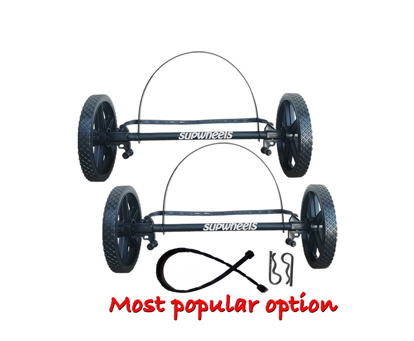 TWO PACK - EVOLUTION Paddle Board Bike Trailer - with strap handle (bike or walk)