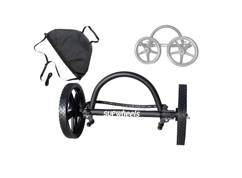 EVOLEVOLUTION X Inflatable and wide paddle boards bike trailer extended axle SUP Wheels